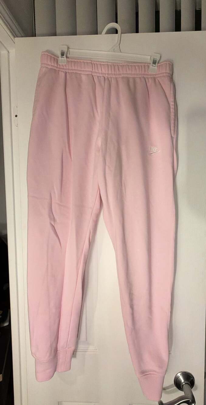 Nike Pink Fleece Joggers Size M